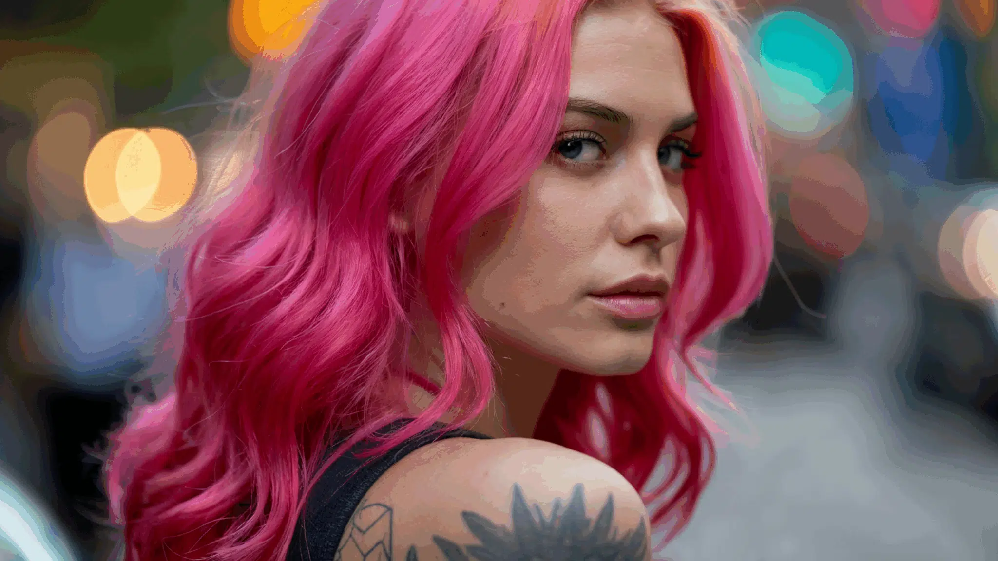 Bold Neon Highlights