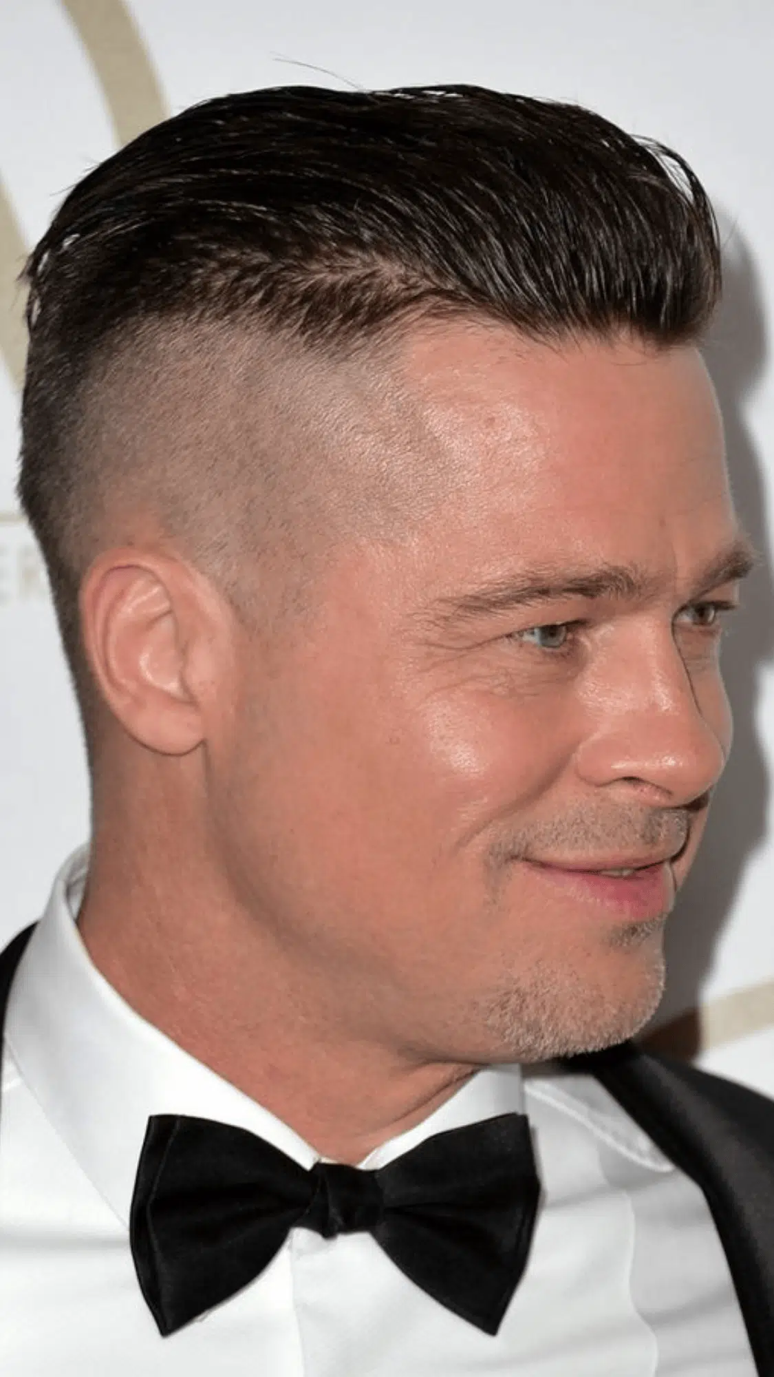 Brad Pitt’s Undercut Slick Back