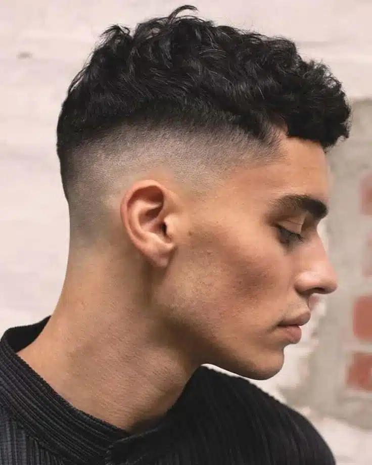Curly Crop Fade