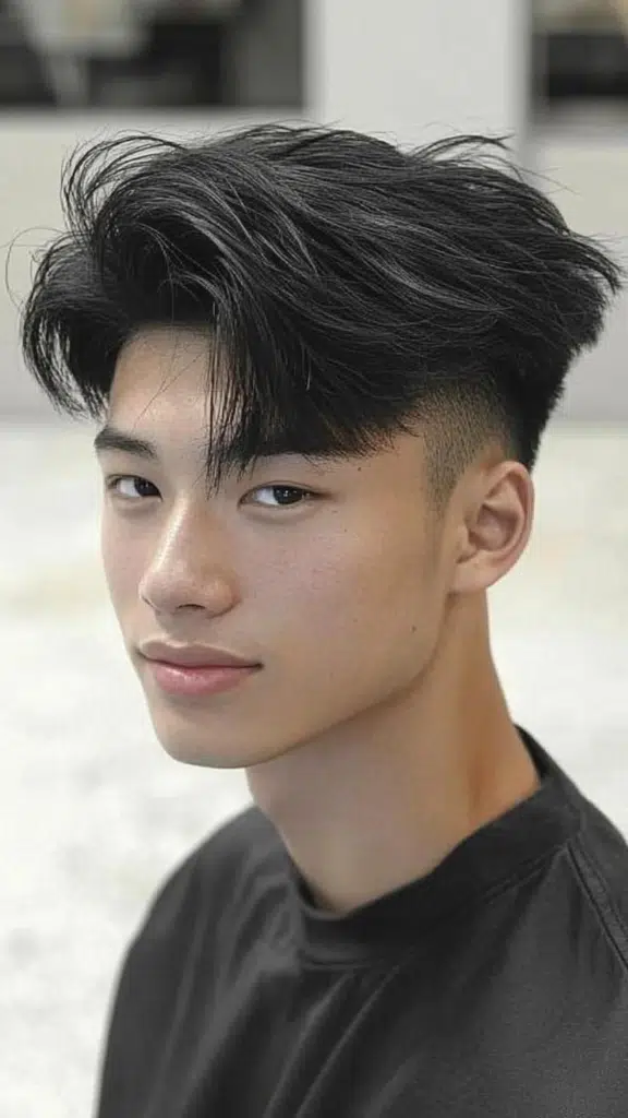 Curtain Bangs with Tapered Sides