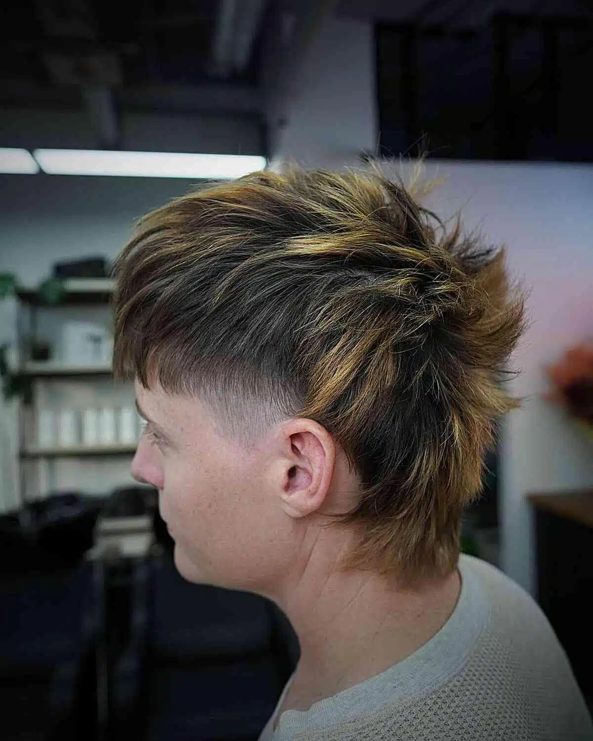 Frosted Tips Mullet