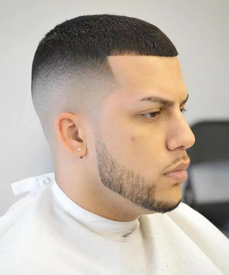High Fade with Line Up