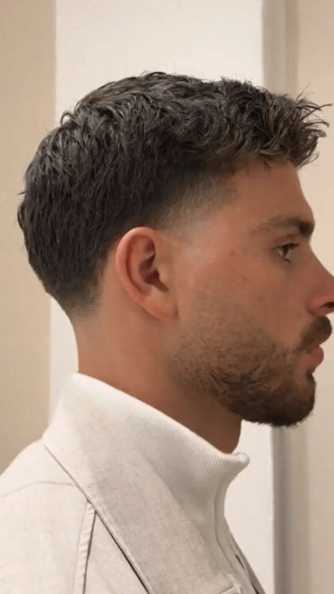 High Skin Fade with Straight Back