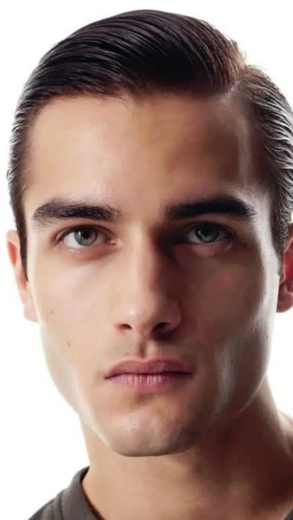 Long Slick Side Part