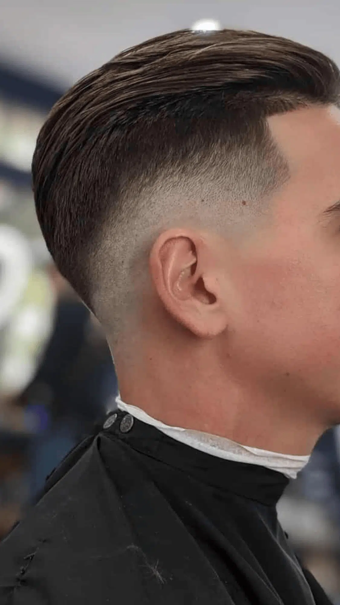 Mid Fade with Slicked Back Top