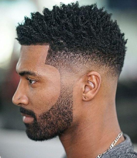Short Afro Twist Fade