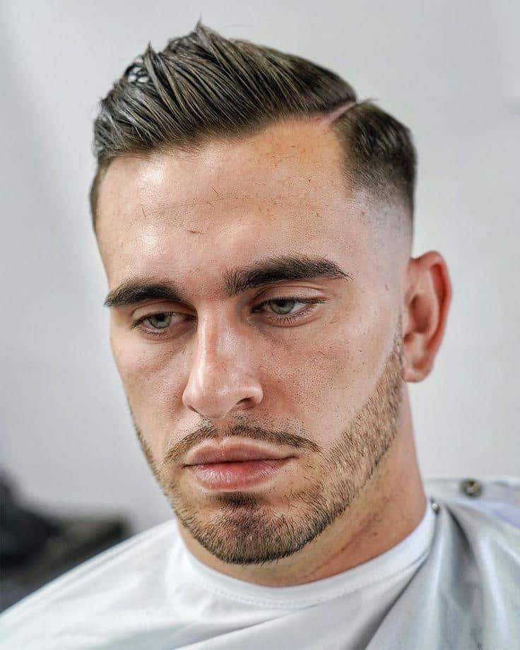 Short Slick Comb Over