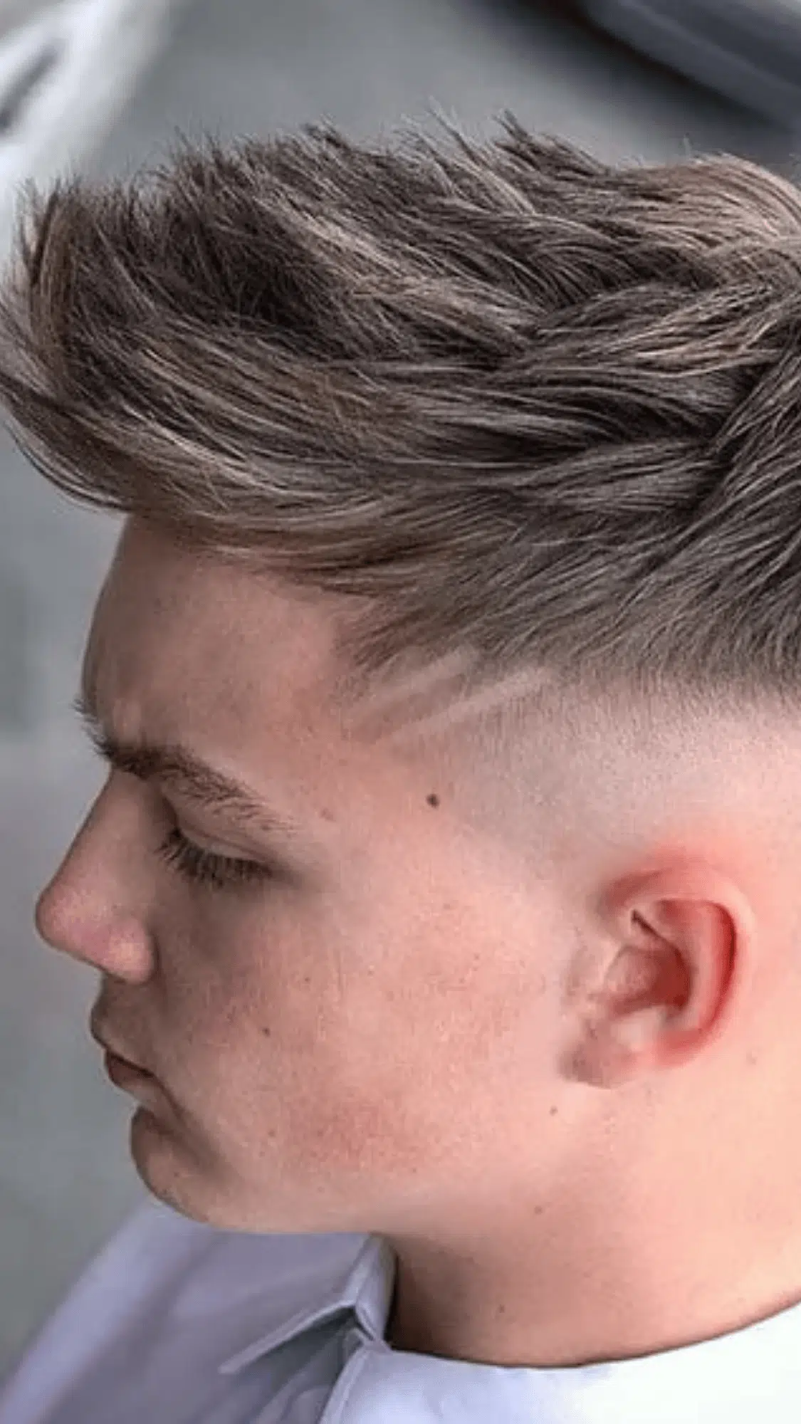 Skin Fade with Spiky Crown
