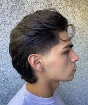 Slicked-Back Mullet