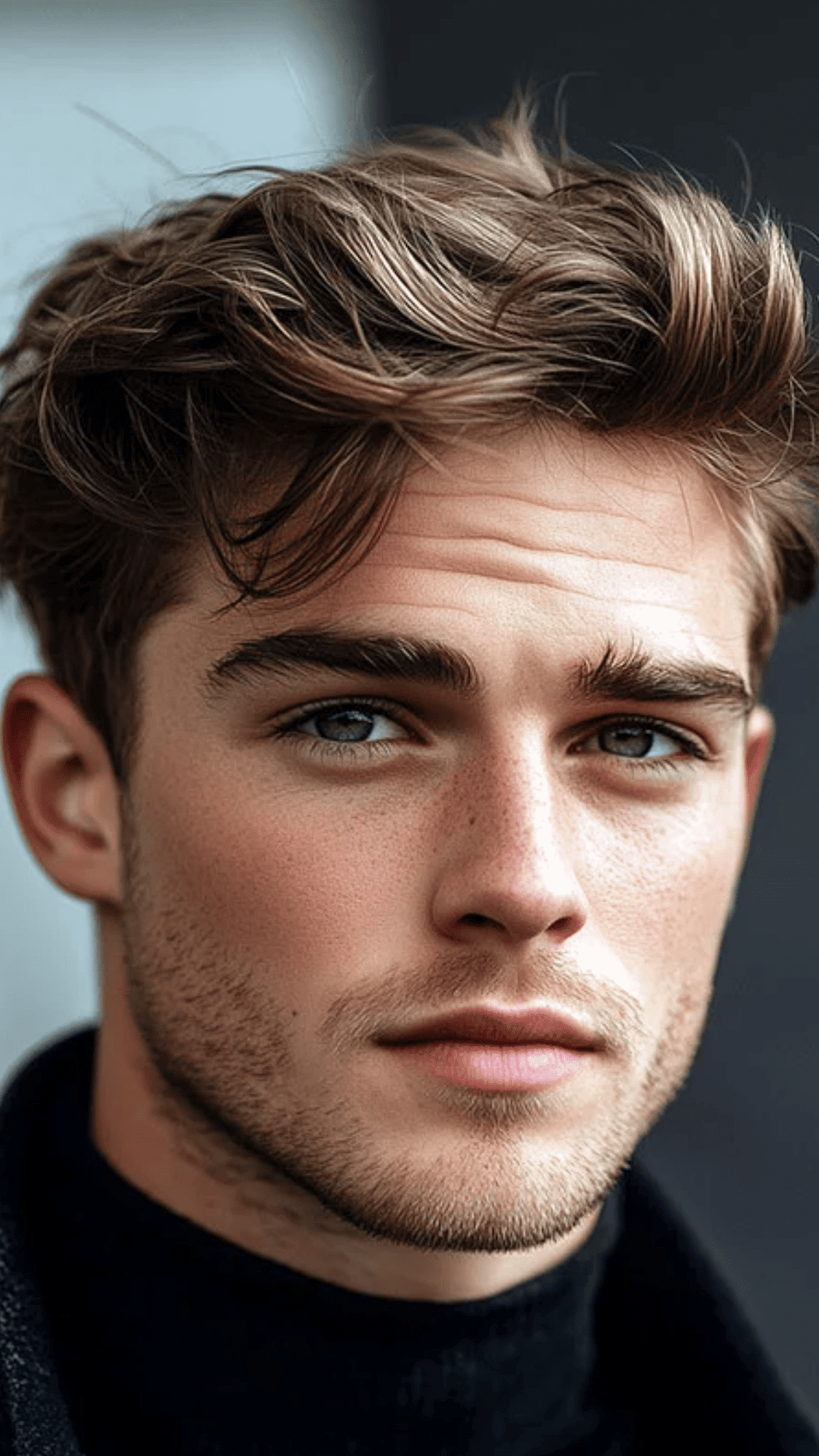 Tapered Neckline with Messy Crown