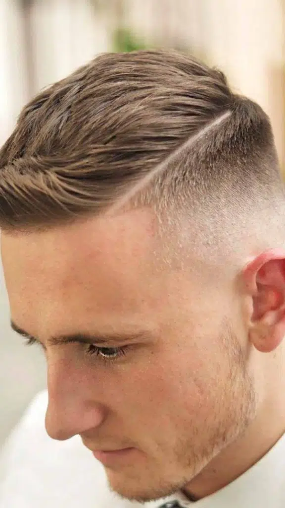 Temple Fade with Line-Up