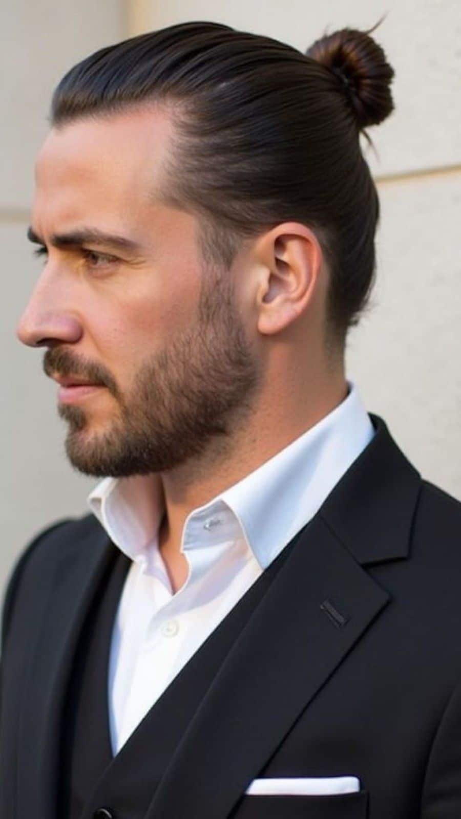 classic man bun