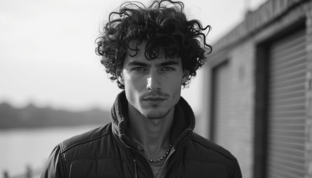 curly hair styles for men