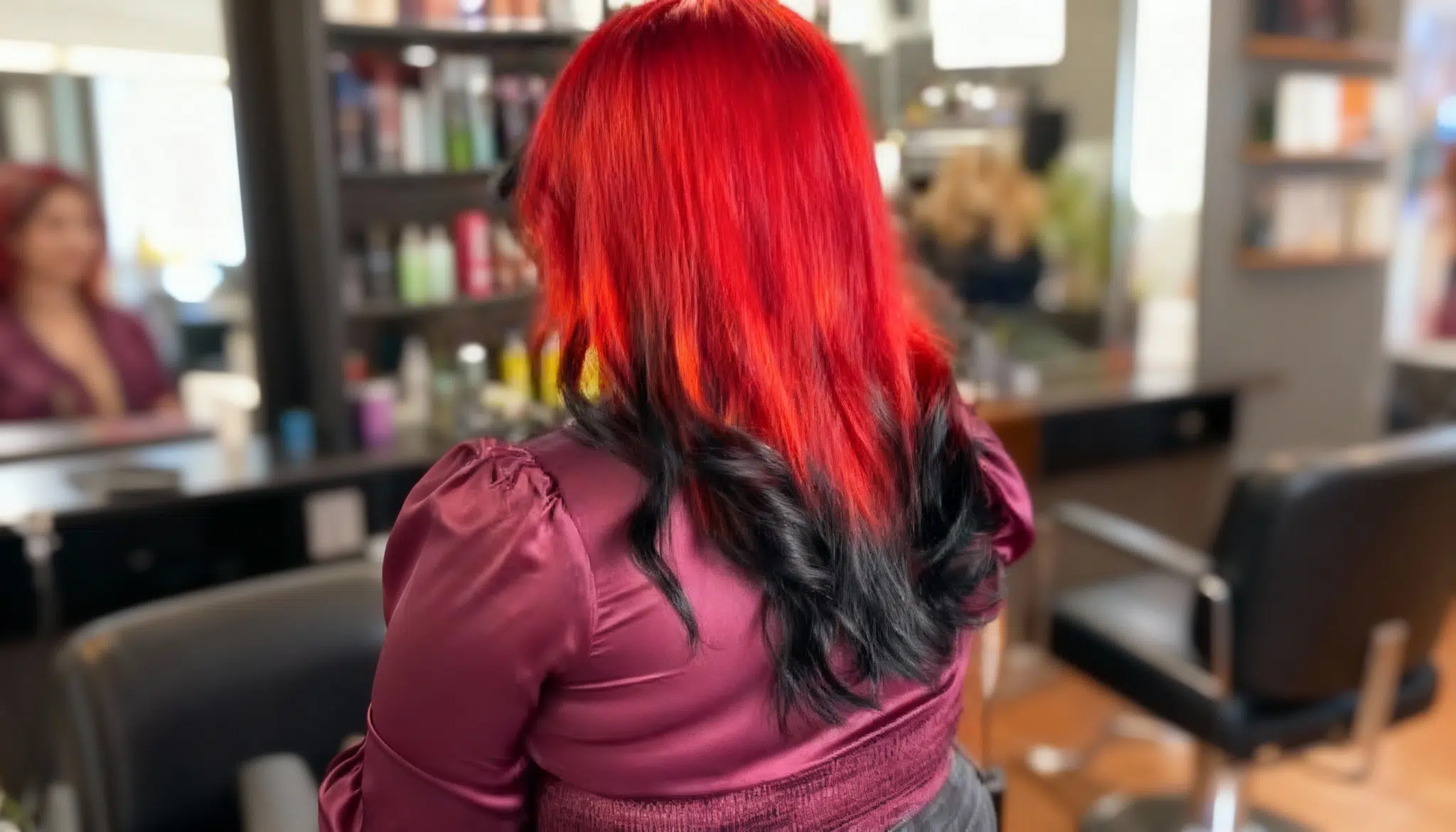fiery red crown section
