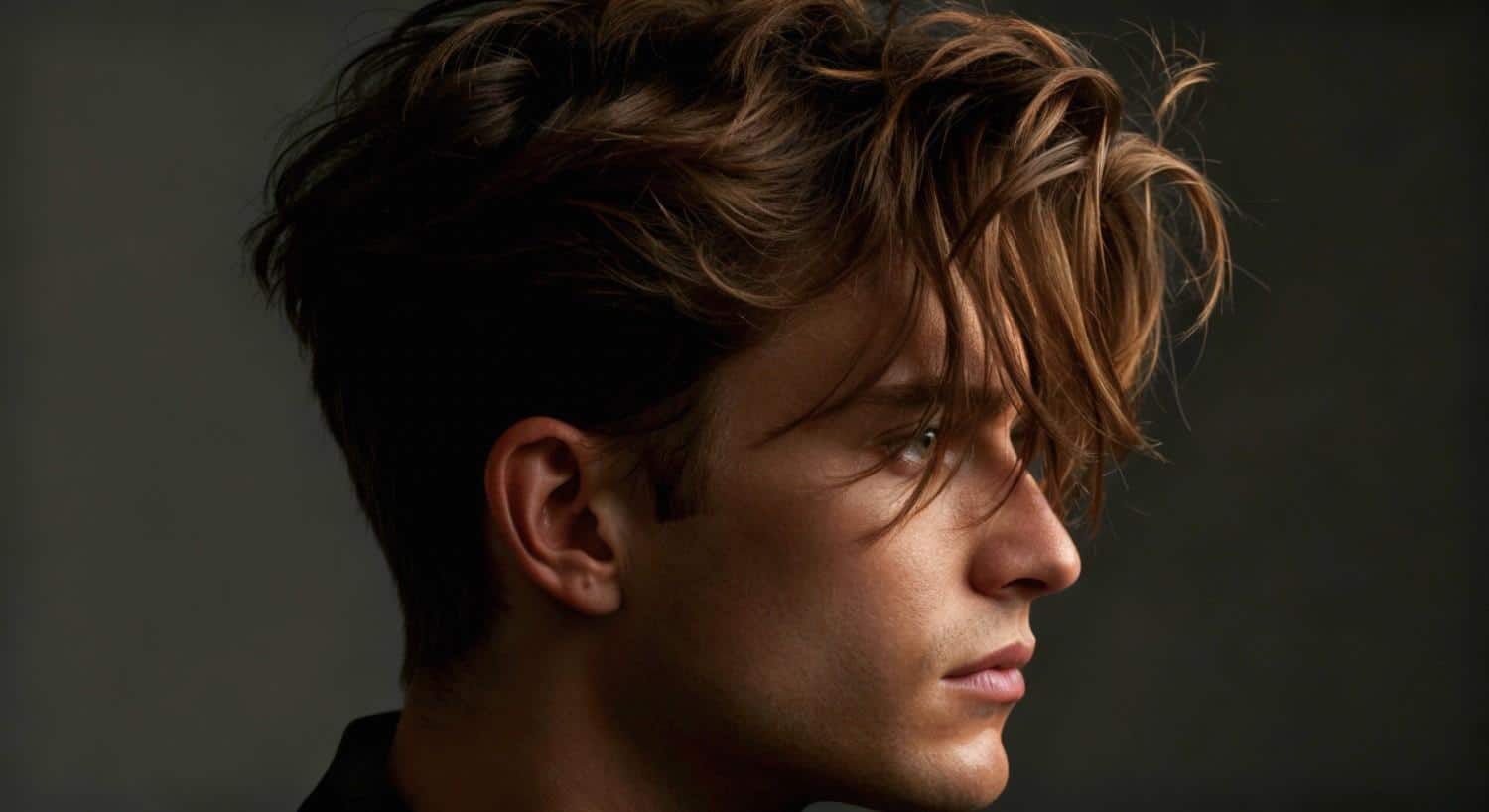 forward swept messy hai