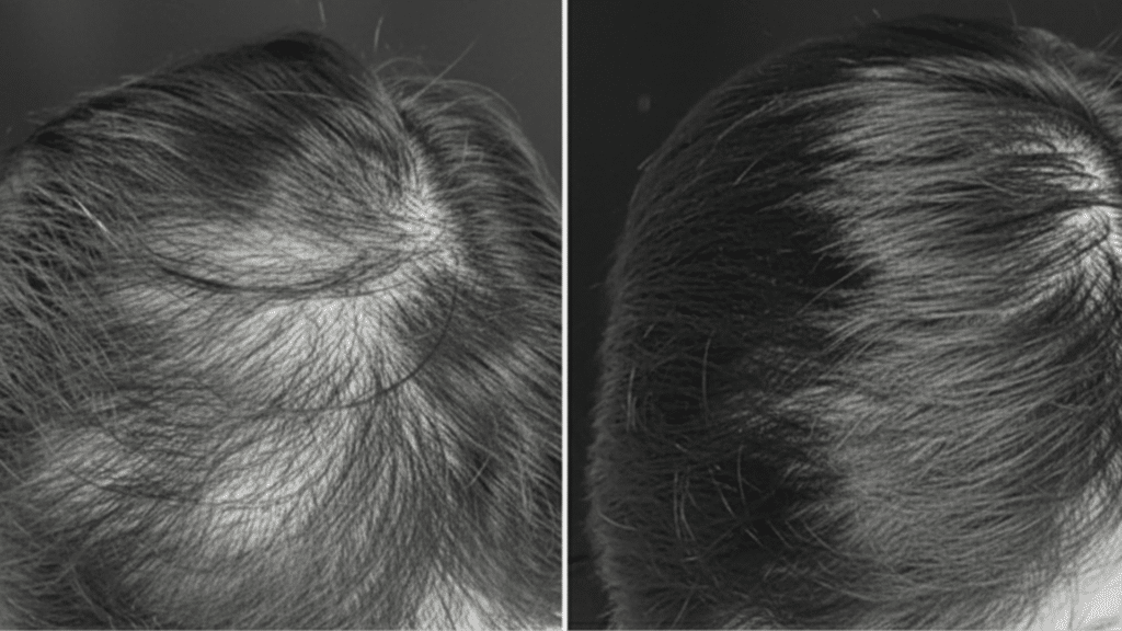 how effective is prp hair treatment before and after