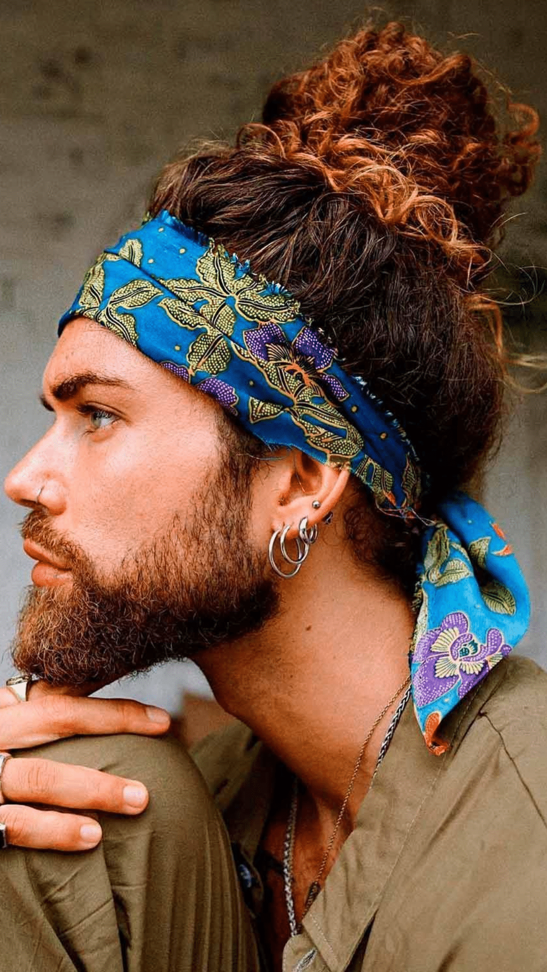 Long Curls with Bandana