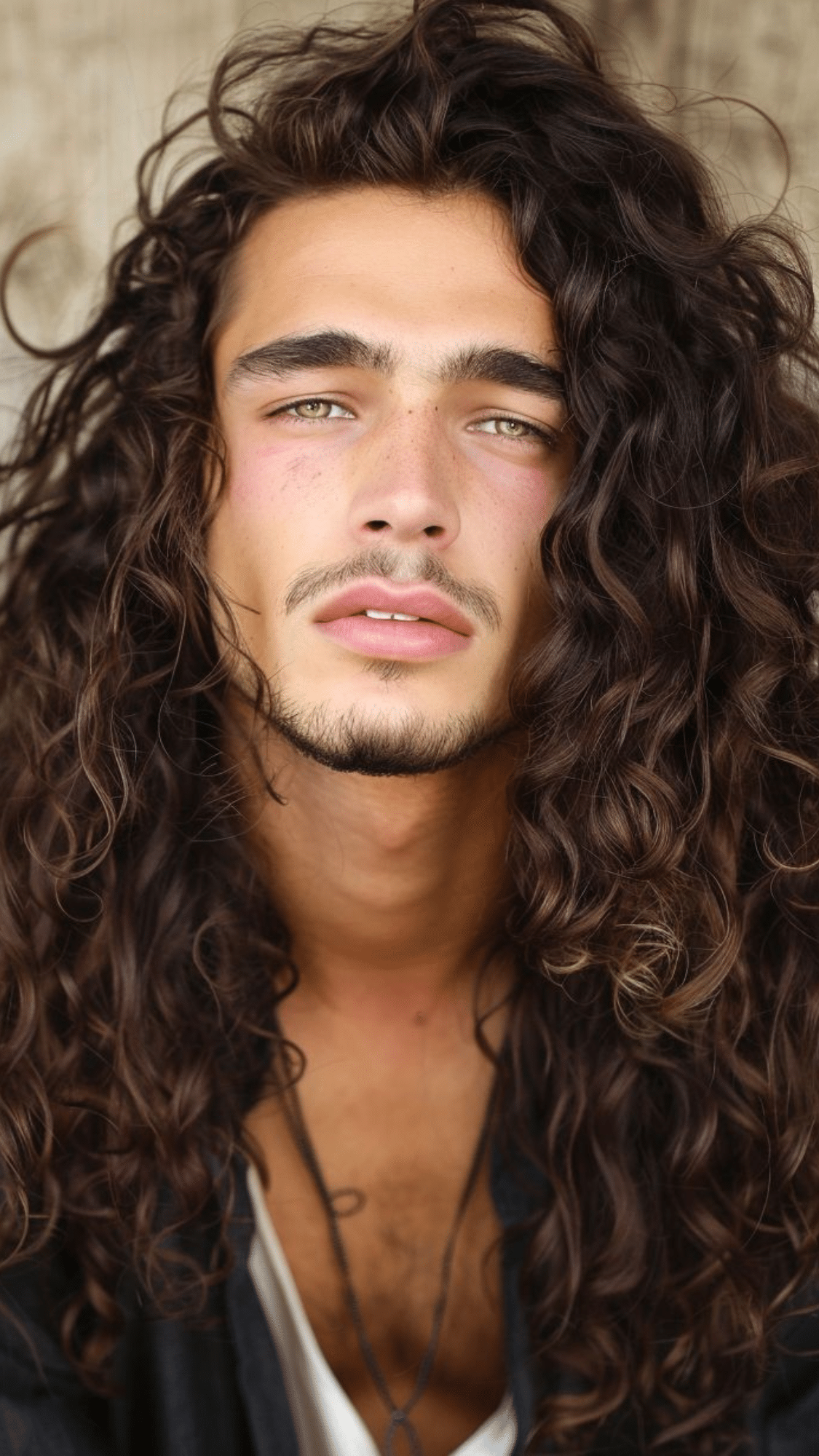 Long Curly Hair Down