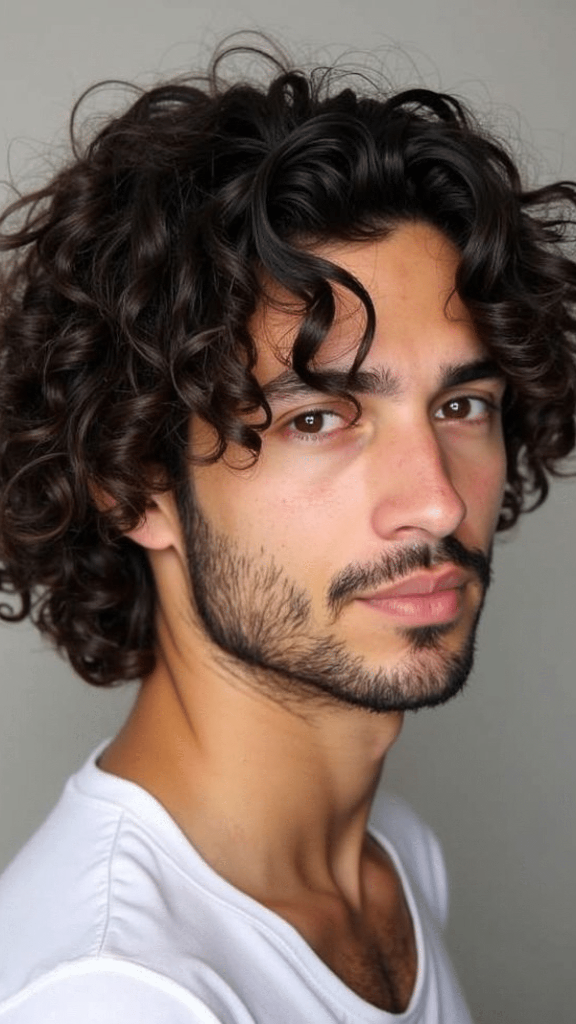 medium length loose curls