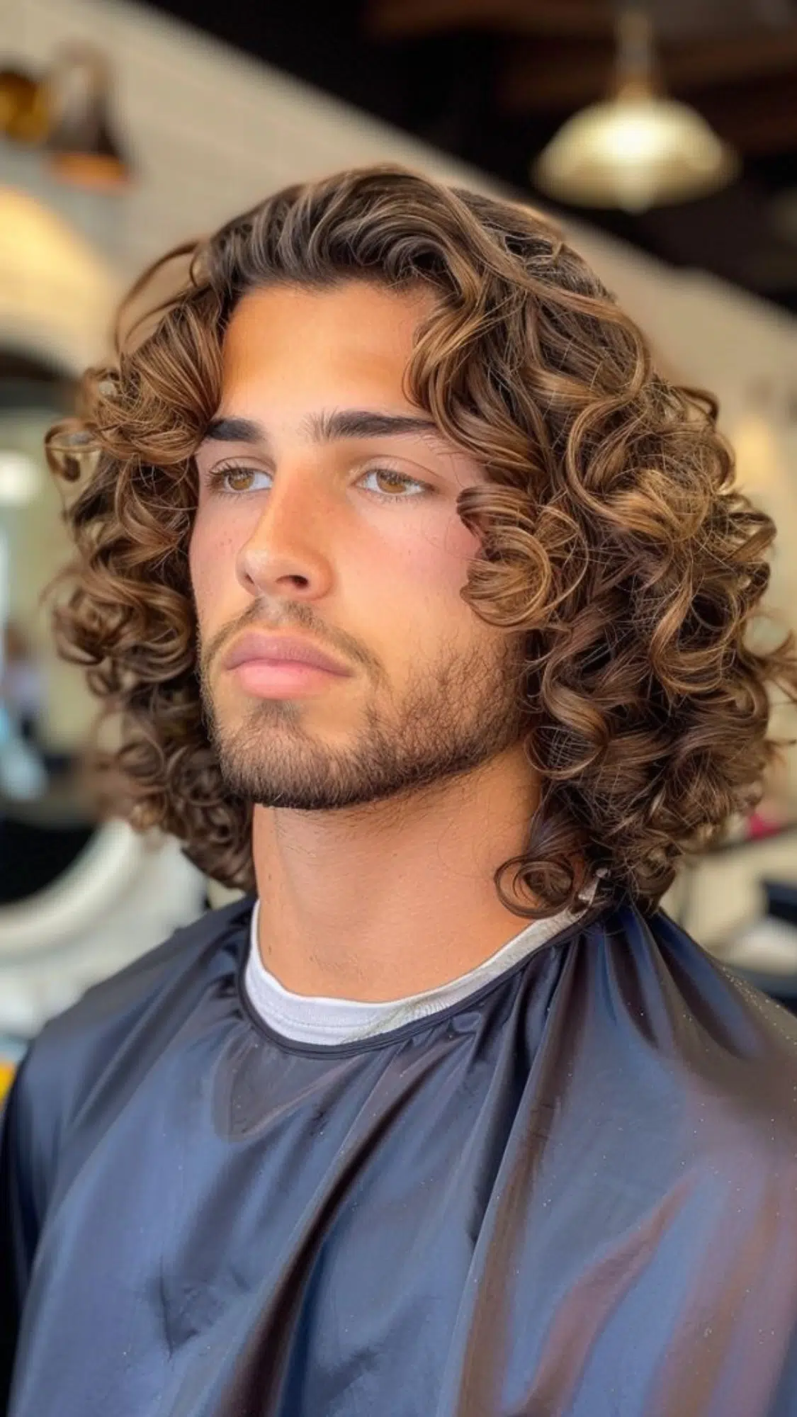 medium length loose curls