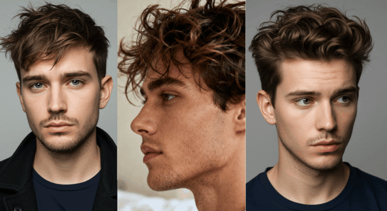 messy hairstyles men