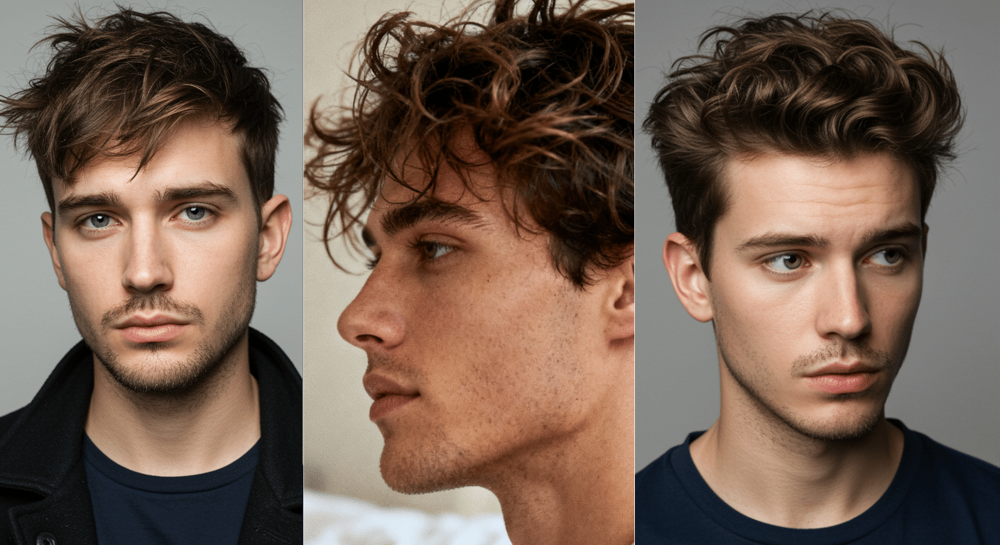 messy hairstyles men