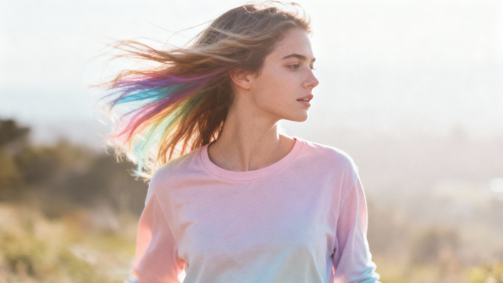 pastel rainbow underlayer