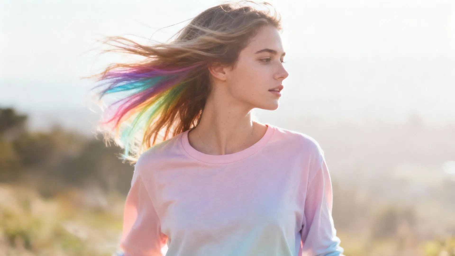 pastel rainbow underlayer