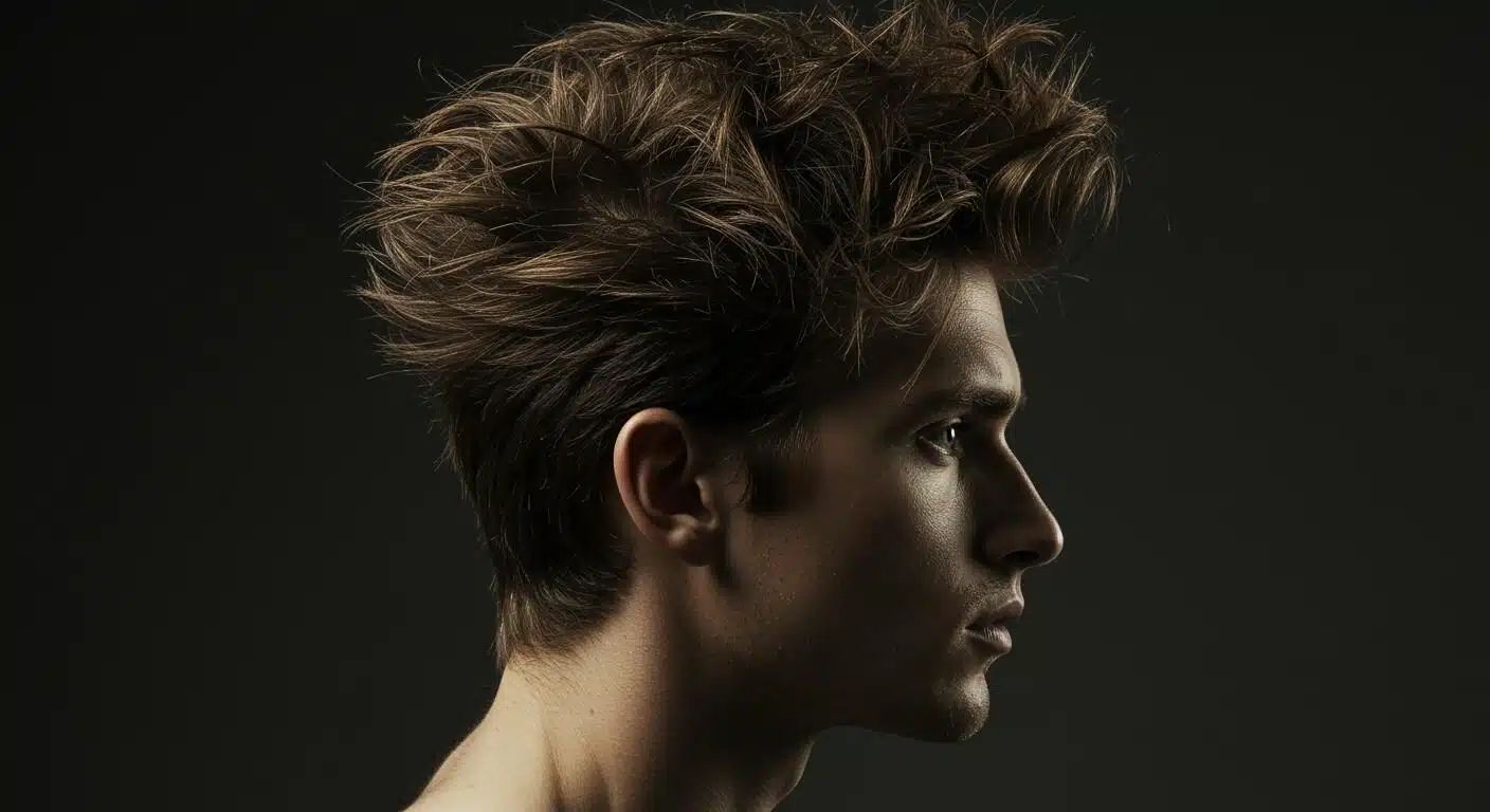 spiky messy hai