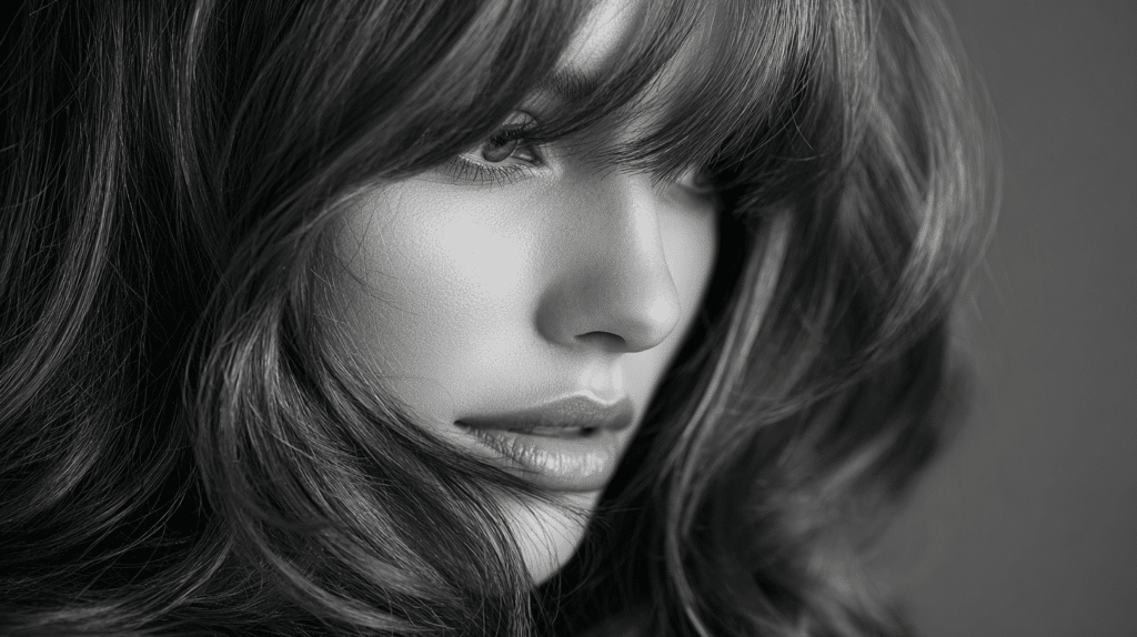 before and after brown hairs with silver highlights