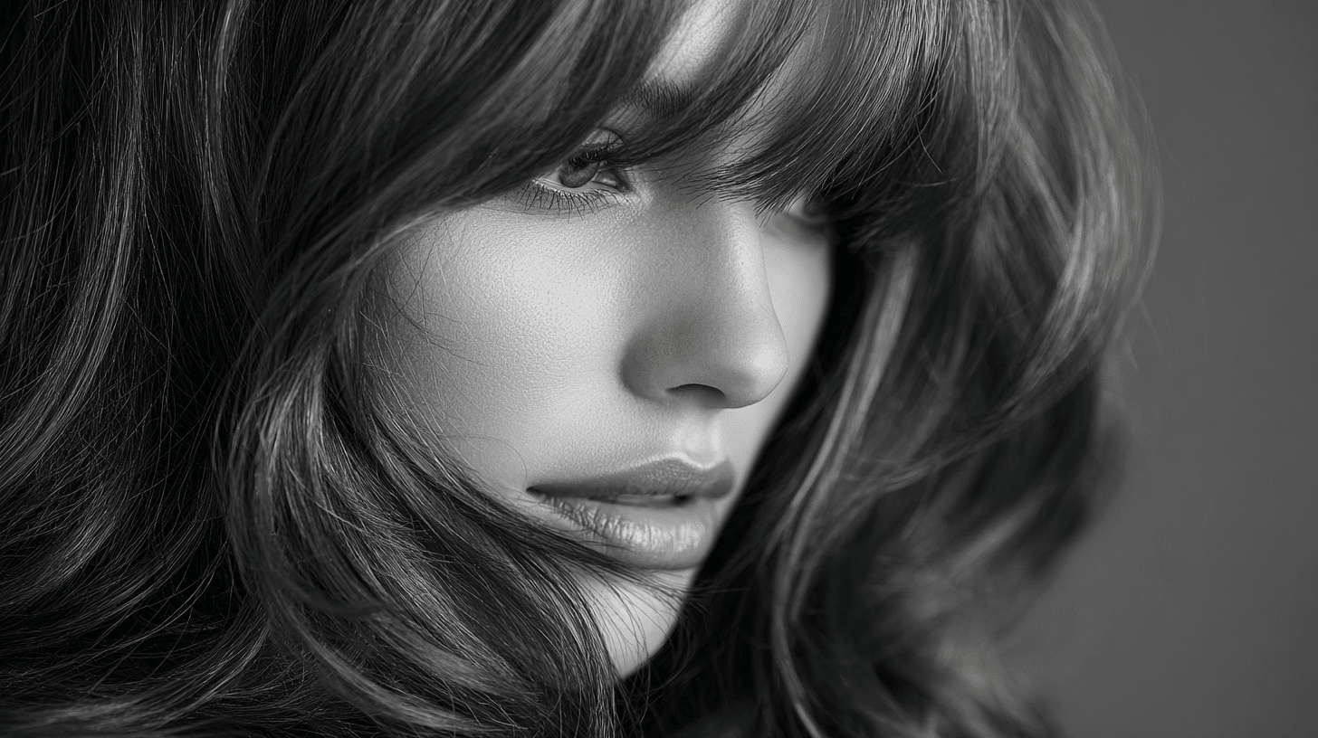 before and after brown hairs with silver highlights