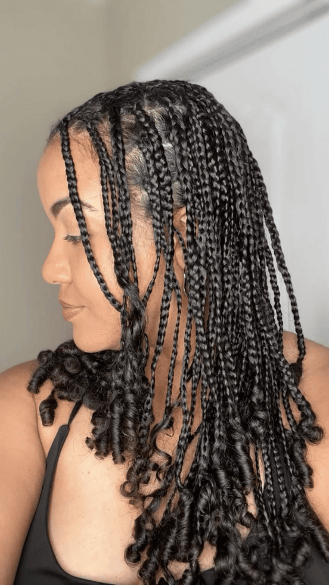 box braids with extensions