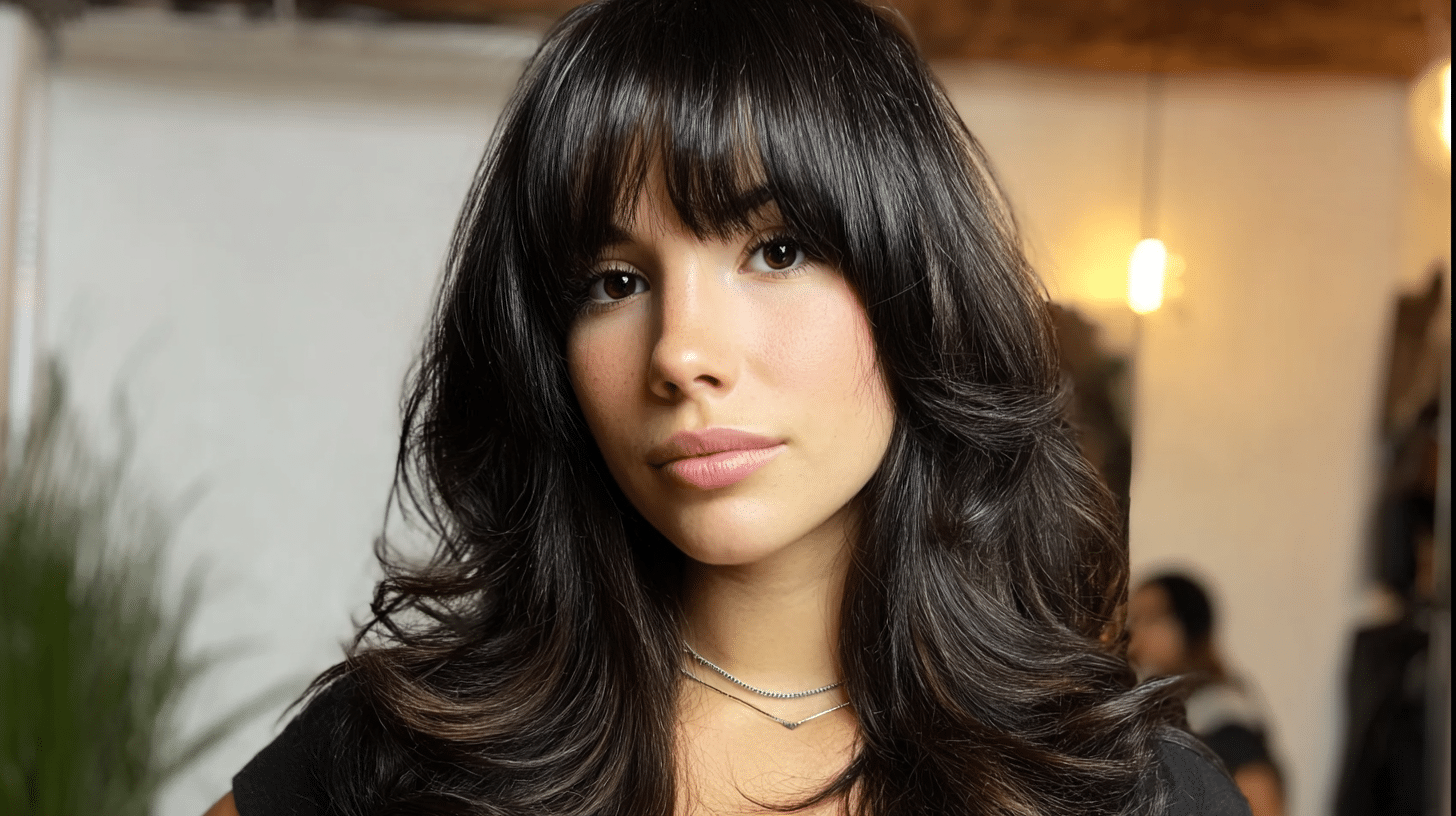 butterfly with baby bangs