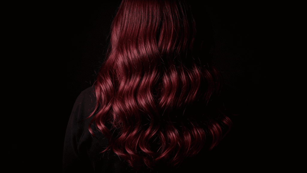 dark red hair natural