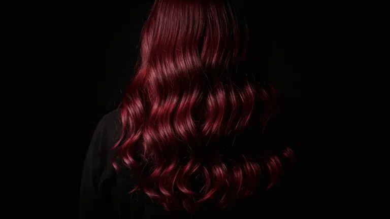dark red hair natural
