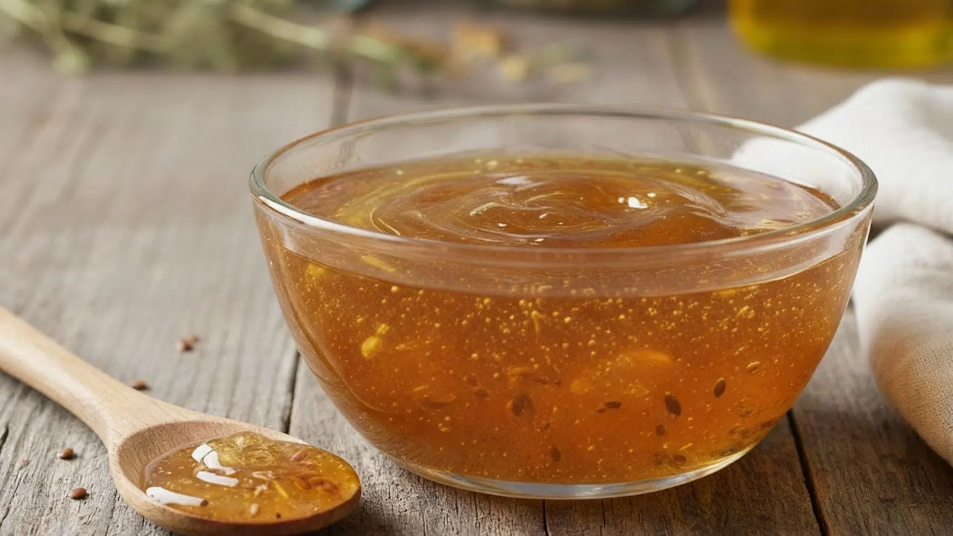 flaxseed gel and castor oil mask