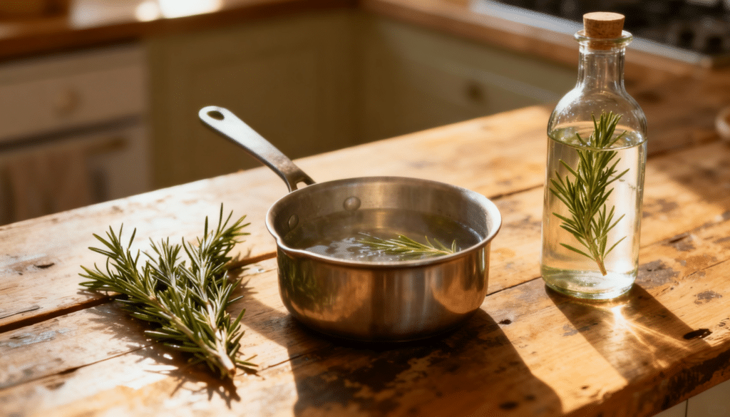how to make rosemary water for hair