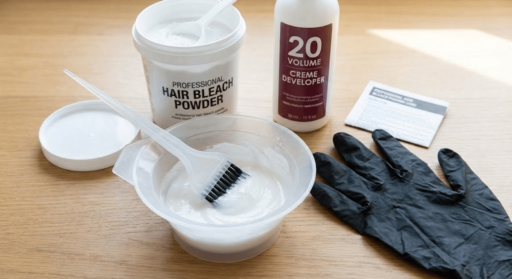 how to mix bleach and developer in the right amount