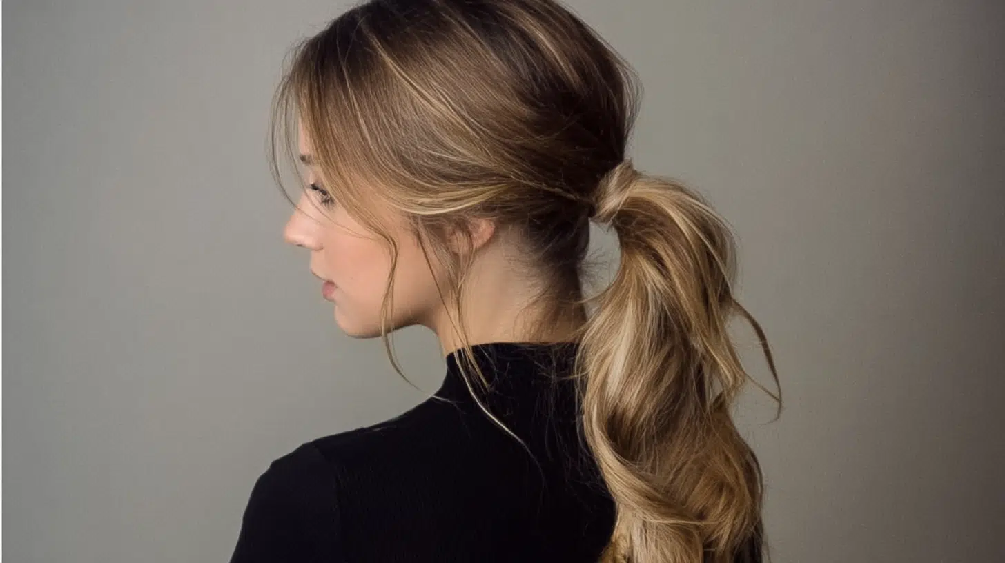 layer boosted ponytail