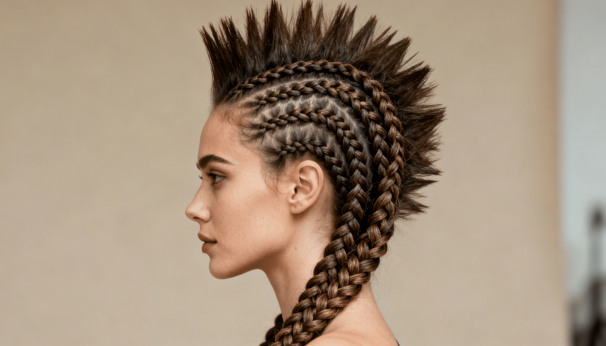 micro braided mohawk