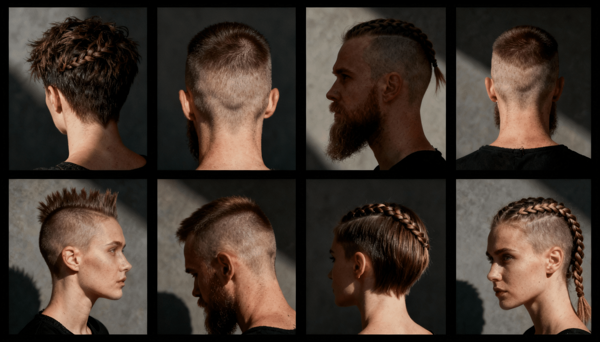 short viking haircut