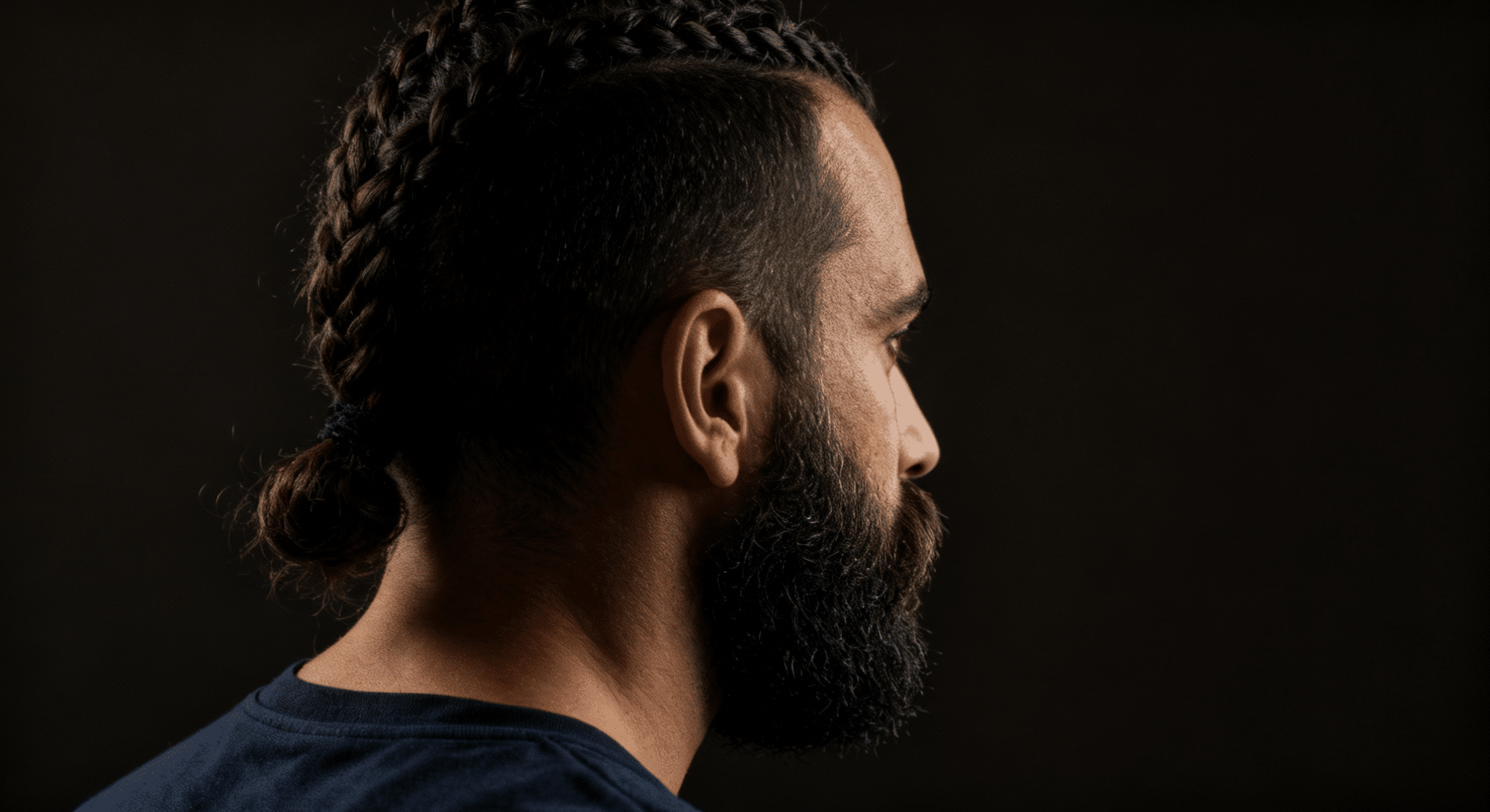 the short viking with braids