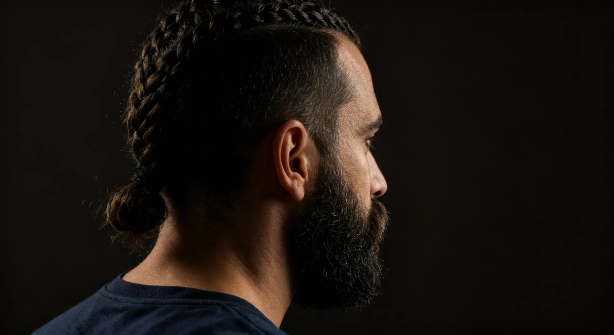 the short viking with braids