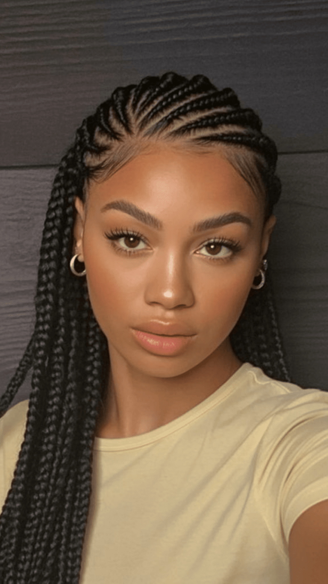 wig with cornrows underneath