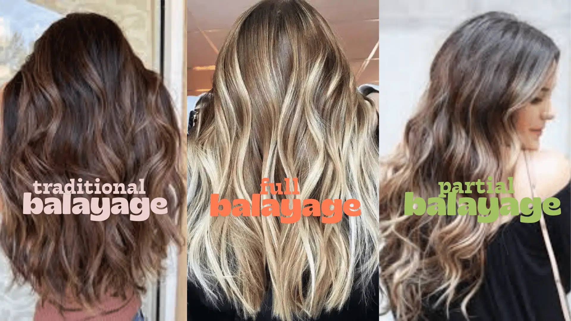 balayage vs full highlights on brown hair