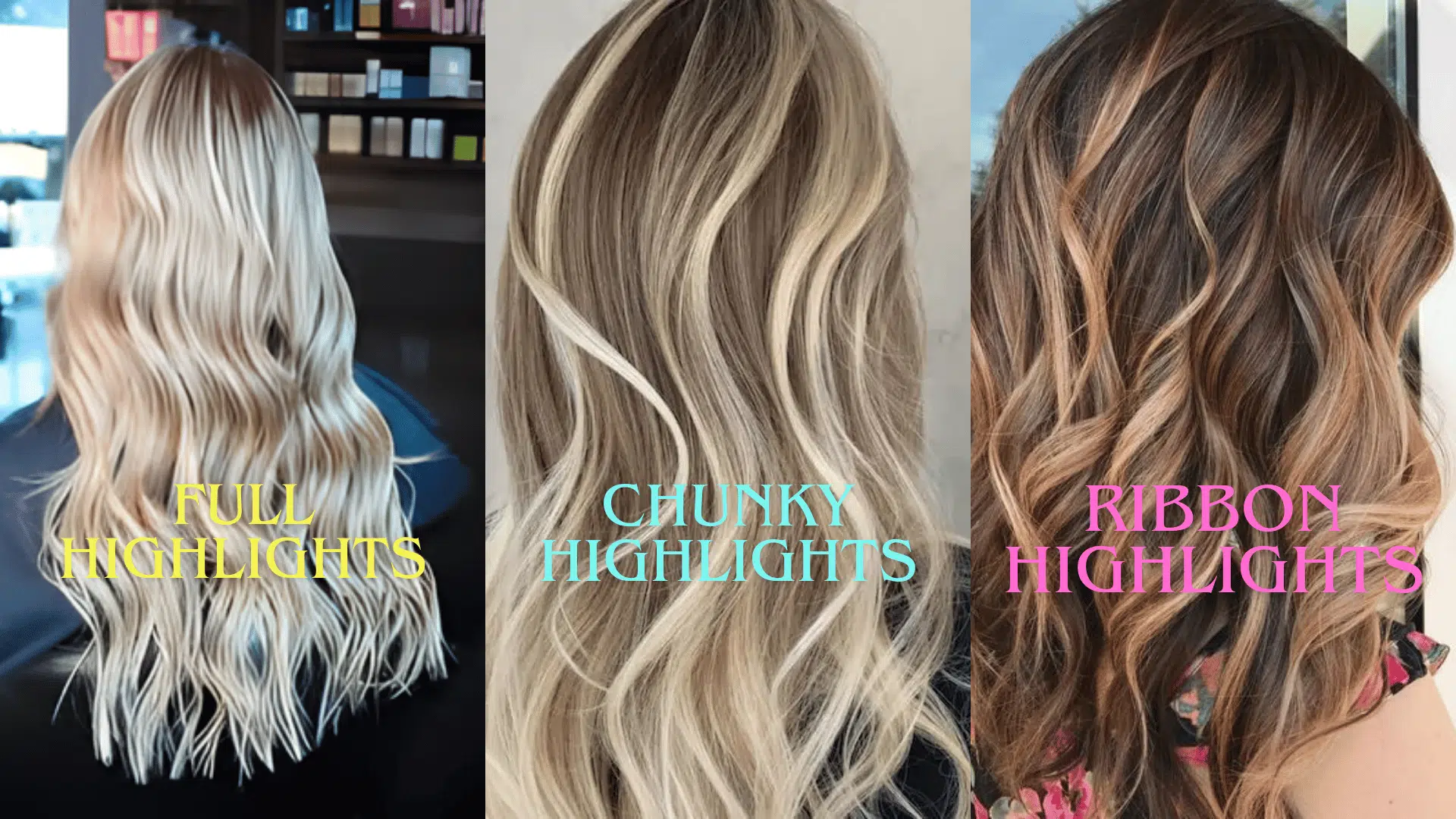 balayage vs highlights side by side