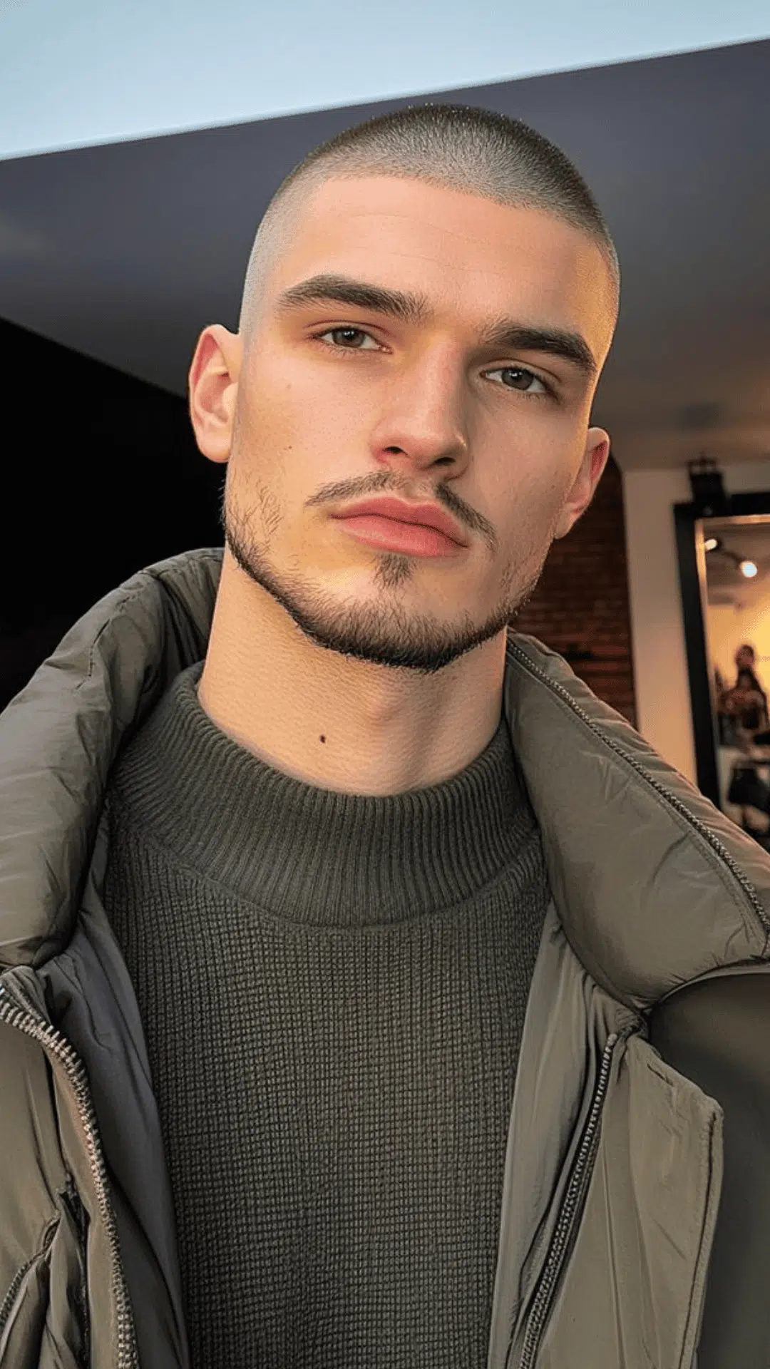 buzz cut with fade