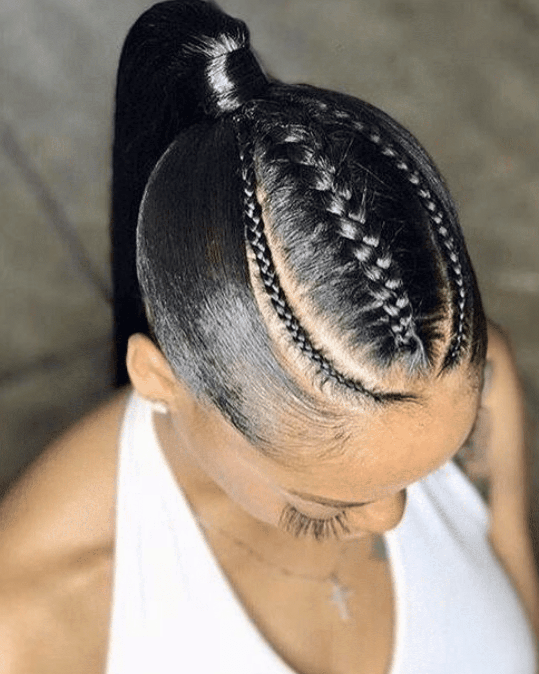 greasy hairstyle for work