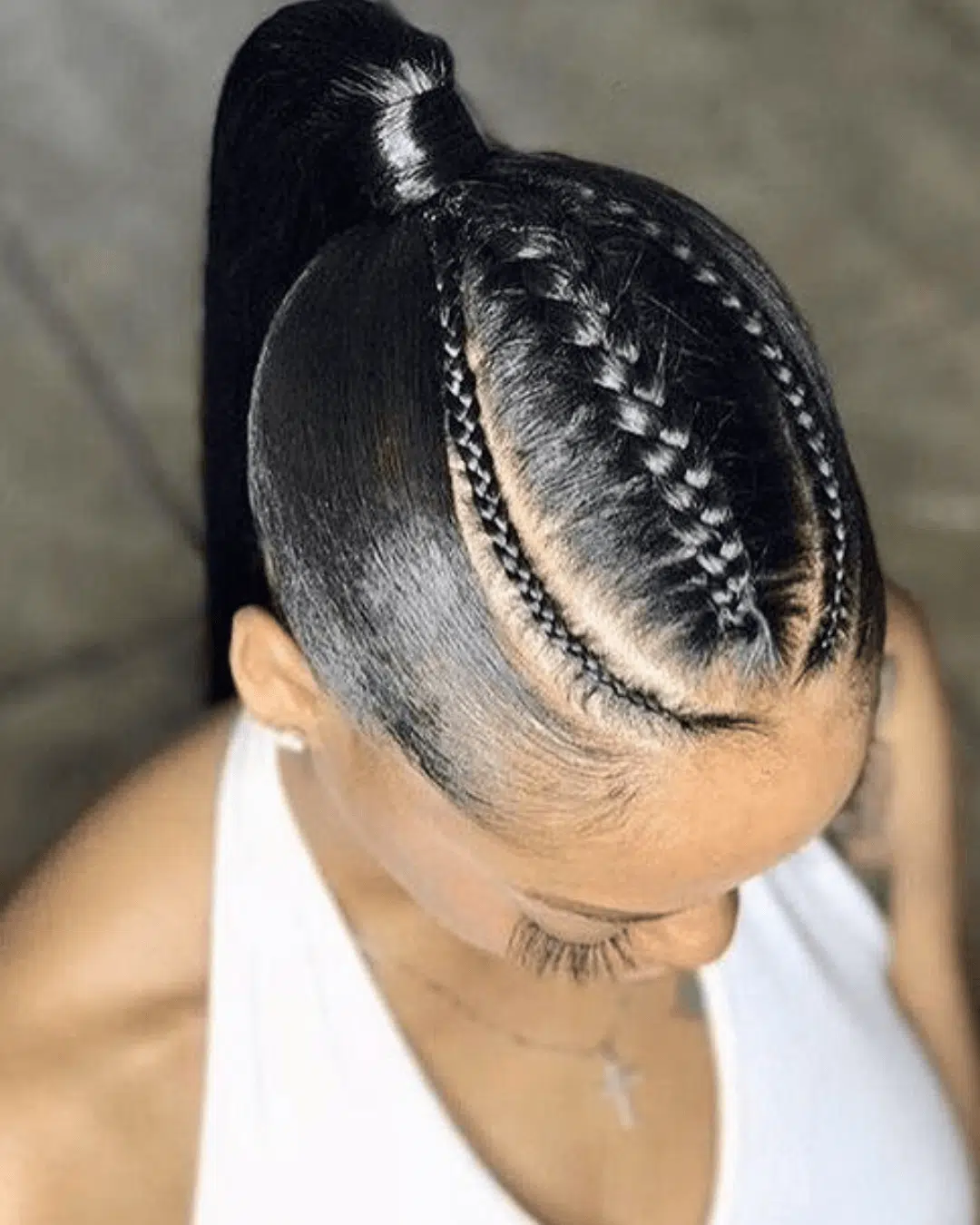 greasy hairstyle for work