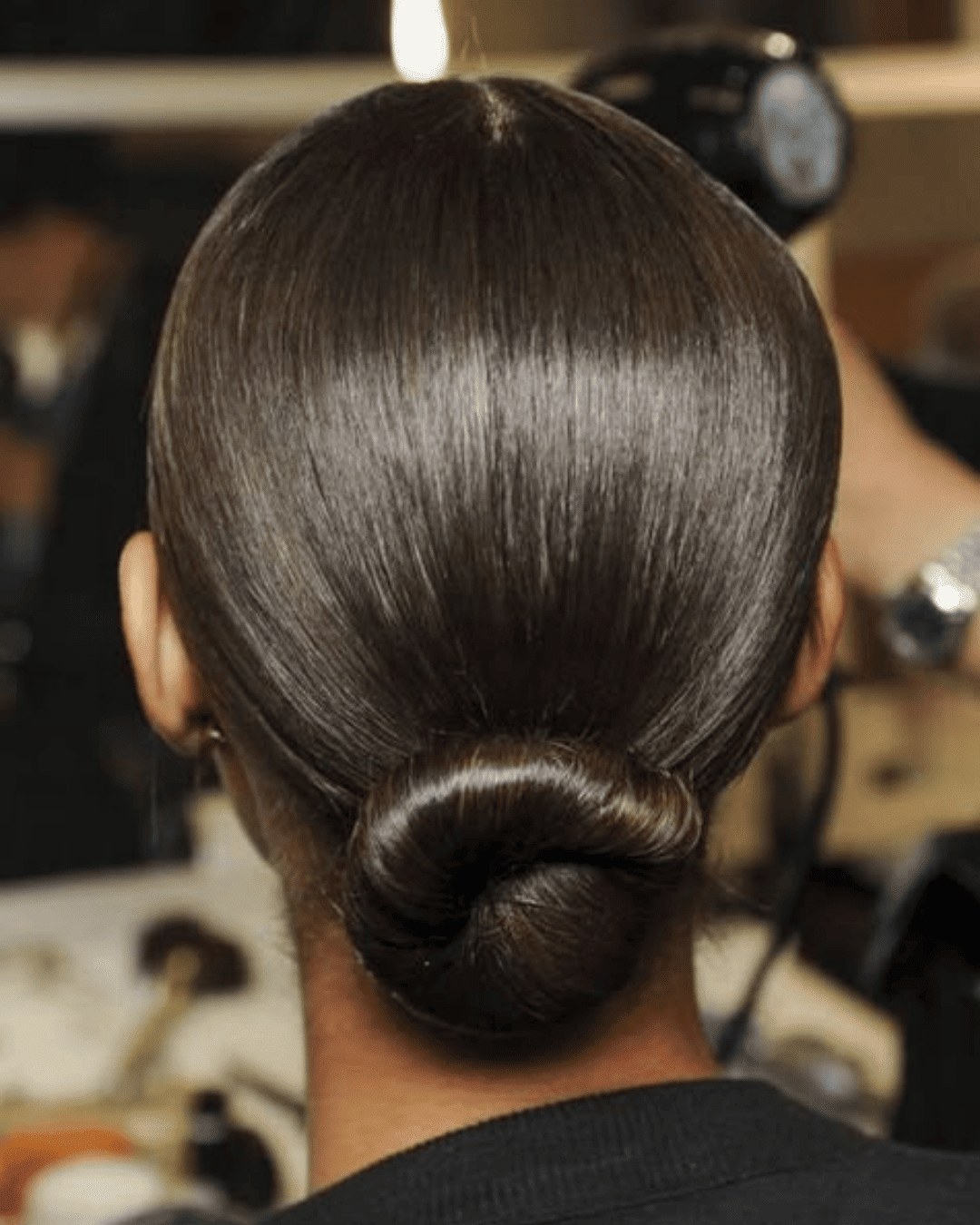 greasy hairstyles for work low bun